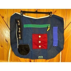 Posey Physical Hand Therapy Zipper Button Laceup Fuzzy Pouch Activity Apron (492
